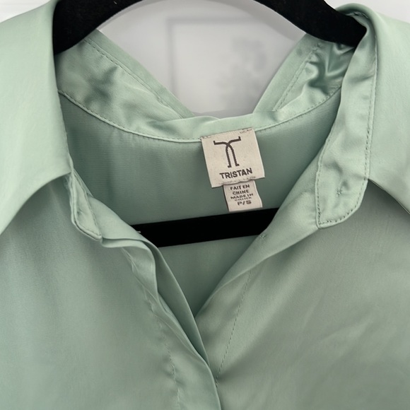 Tristan Button-Up Silk Blouse - Picture 2 of 3